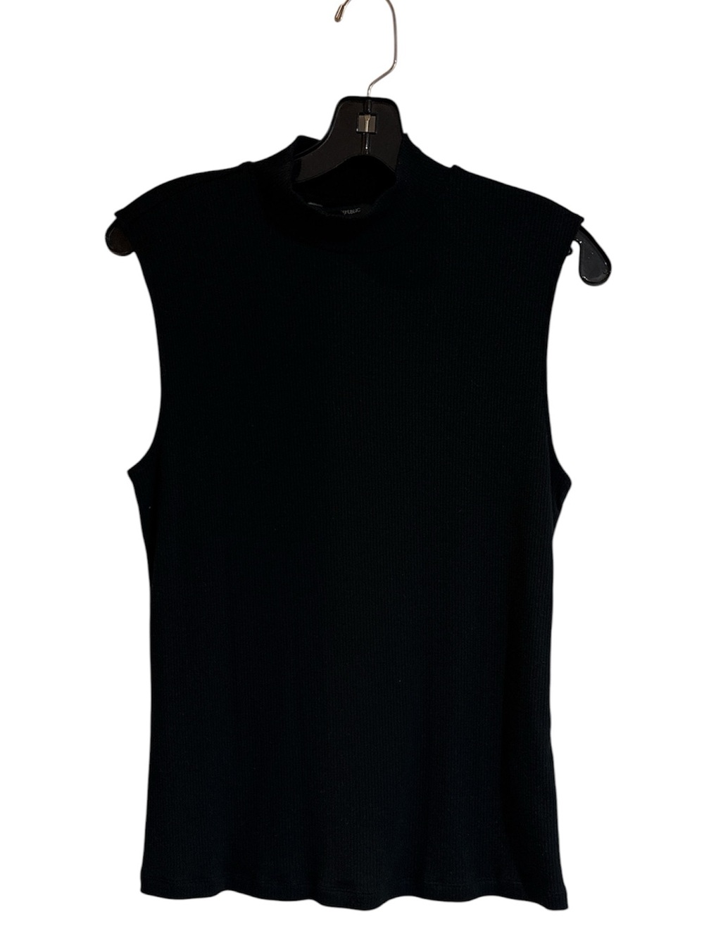 Banana Republic Black Sleeveless Mock Neck Top, size M